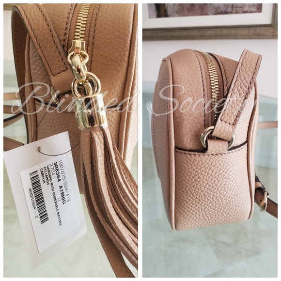 ☆☆SOLD☆☆ Gucci Soho Disco Crossbody Bag Beige - Picture 6 of 8